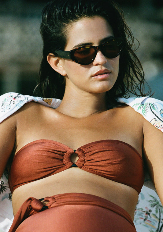 BANDEAU BEL AIR MARRON